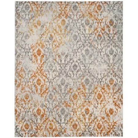 Safavieh Madison Large Rectangle Area Rug, Cream and Orange - 10 x 14 ft. MAD608K-10